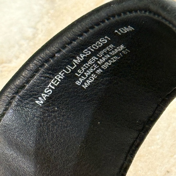 Women’s STEVE MADDEN Masterful black leather block heeled sandals- Size 10 - Picture 9 of 9